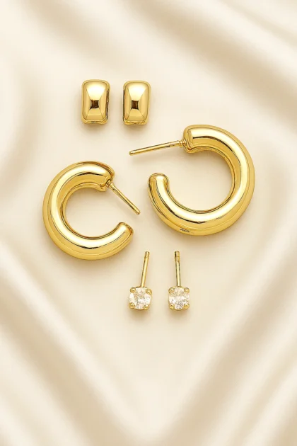 Golden & Silver Hoops