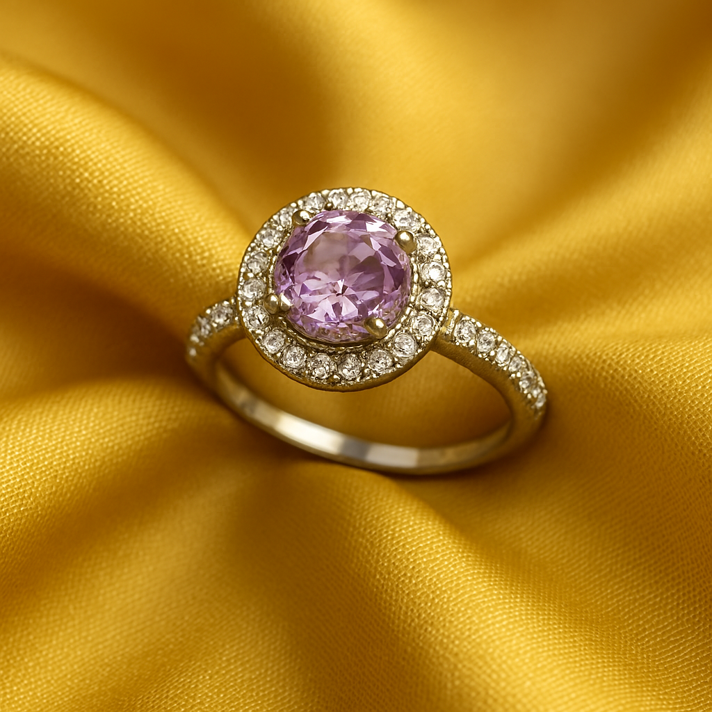 Lilac Halo Ring