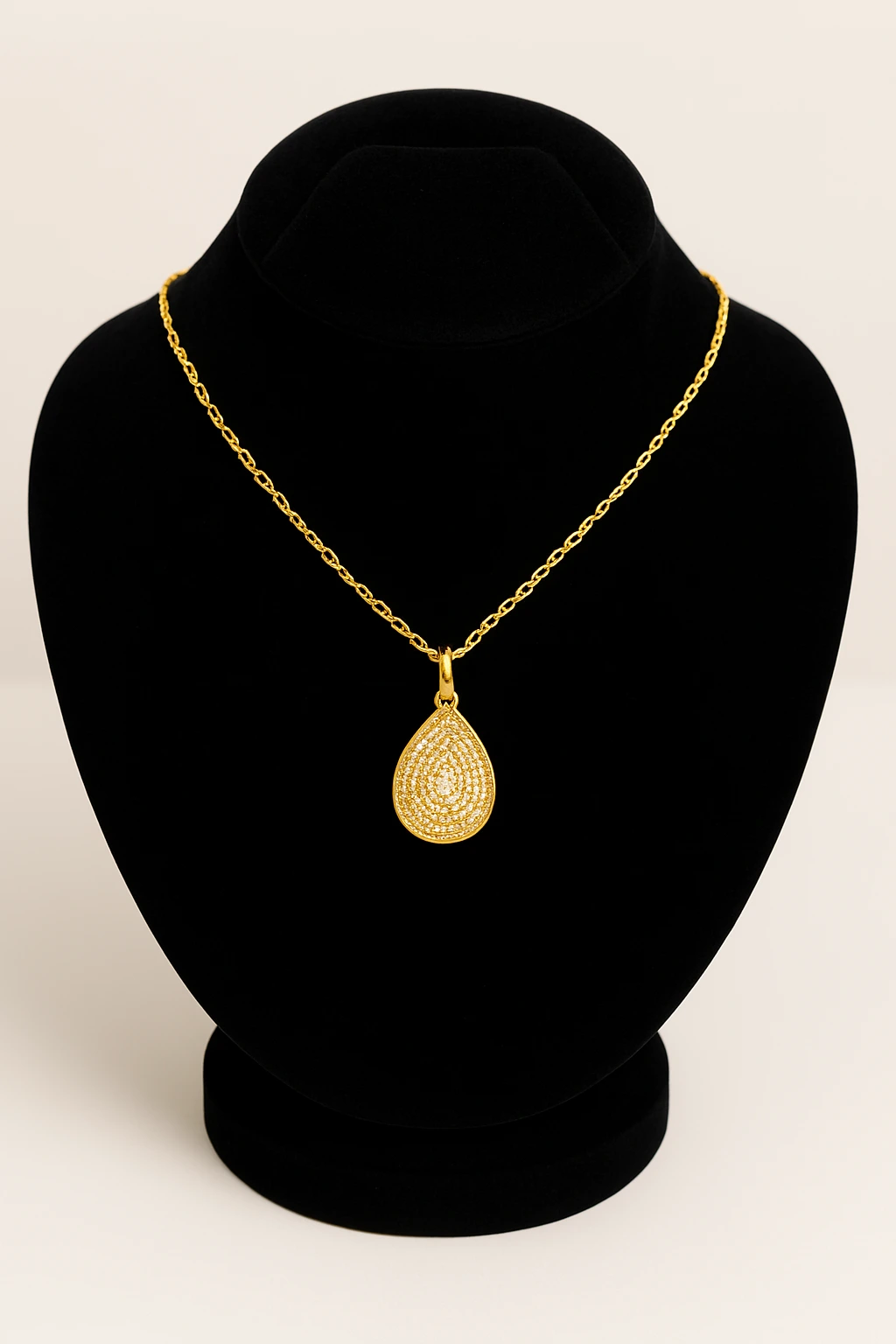 Oval Gold Pendant - Image 2