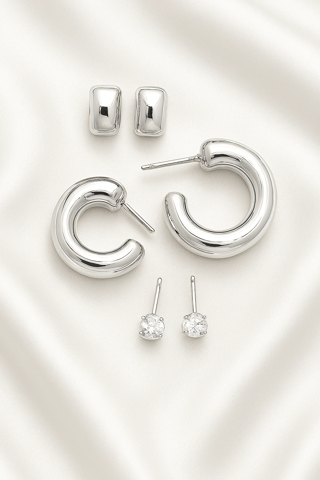 Golden & Silver Hoops - Image 3