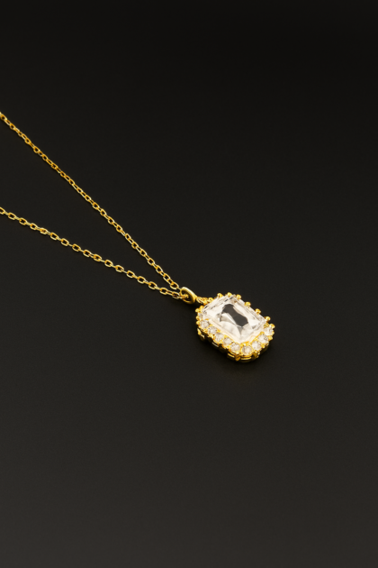 White Crystal Clear Pendant