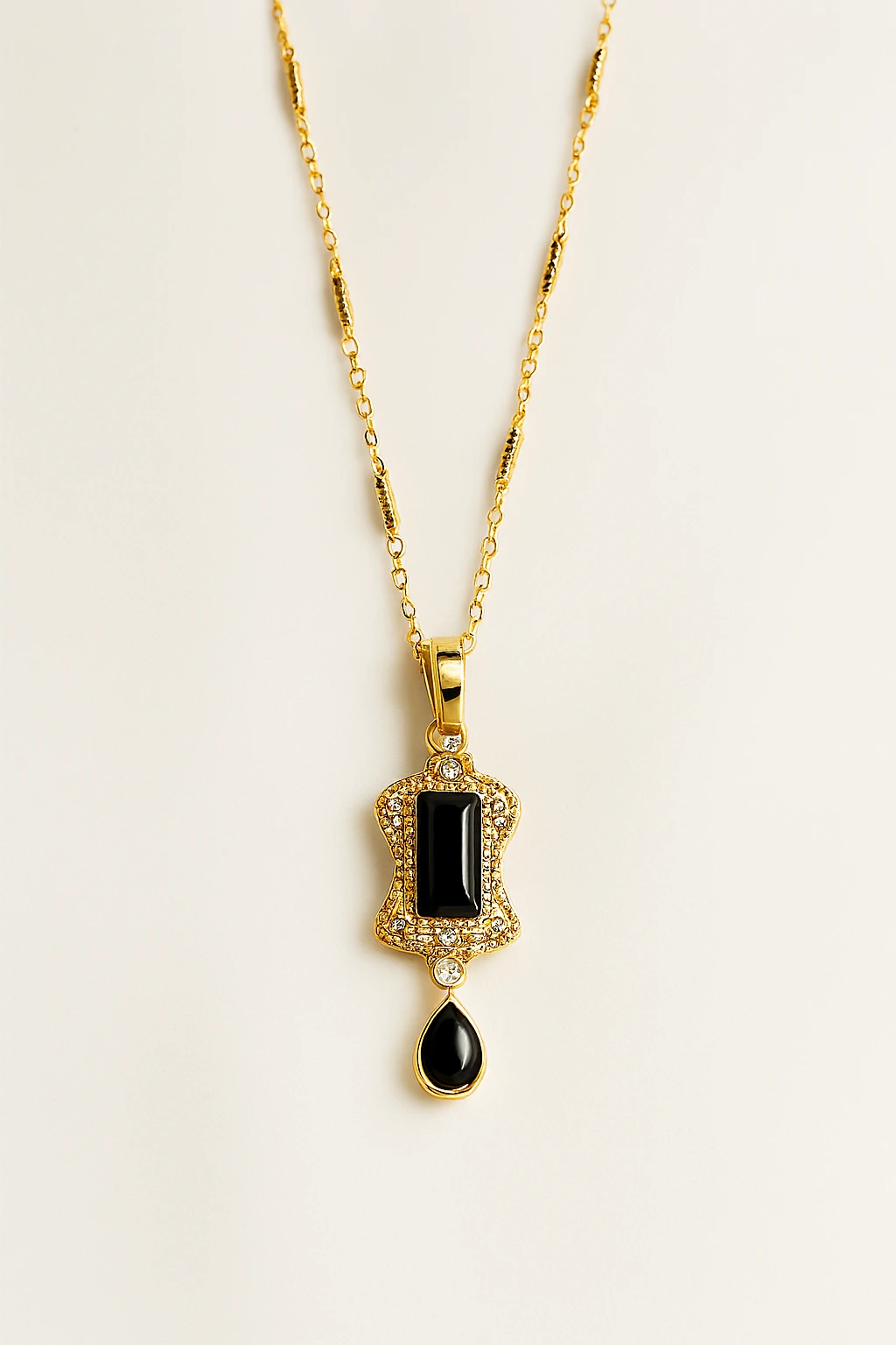 Black Square Nug Pendant - Image 2